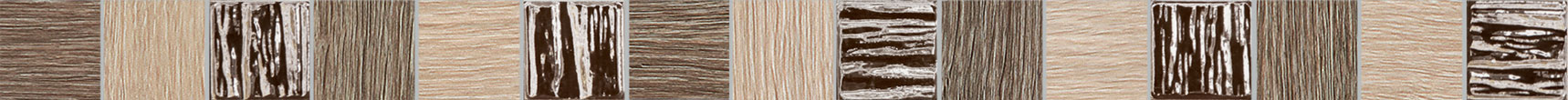 Tubadzin BILOBA Brown szegő 60,8×3,9