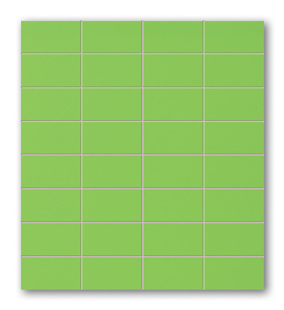 Tubadzin POP Green négyszögletű mozaik 29,5×32,7