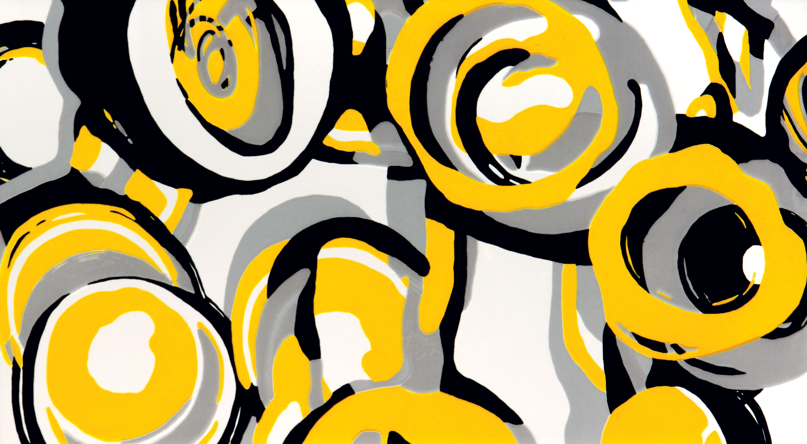 Tubadzin YELLOW Hoop Yellow dekor 59,3×32,7